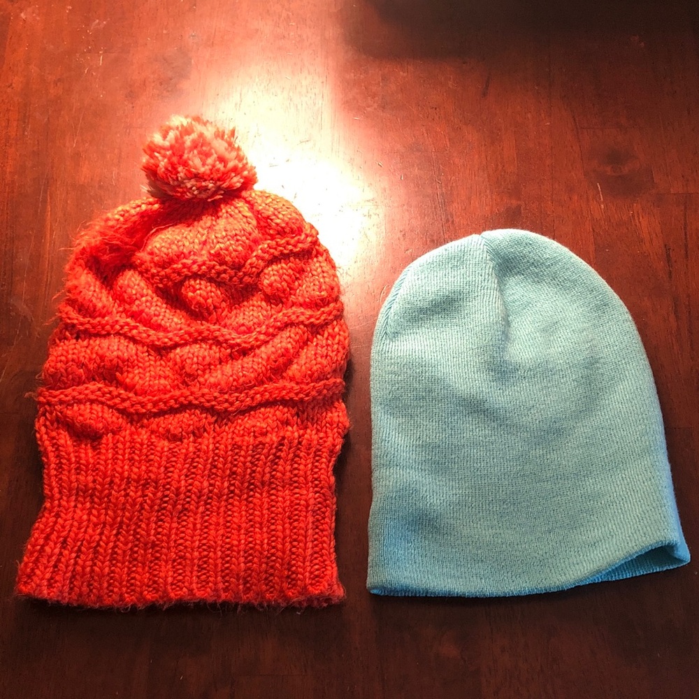 🎉 Kids Knit &  Pom Pom Beanie Set